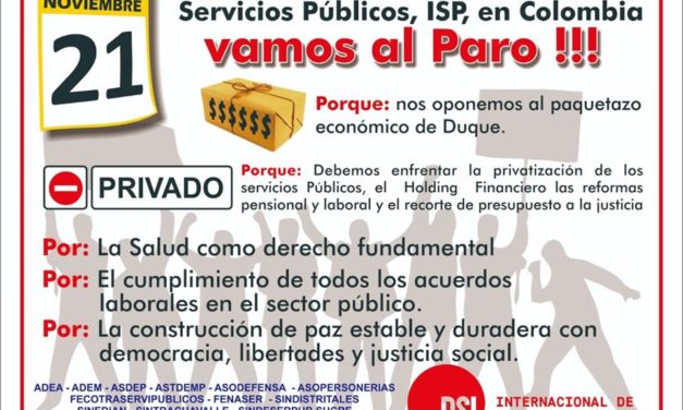 COLOMBIA DICE PRESENTE: MILLONES EN LAS CALLES ADVIERTEN AL GOBIERNO DE DUQUE.