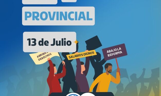 Los Municipales de jujuy entramos en paro el próximo Jueves 13 de Julio.