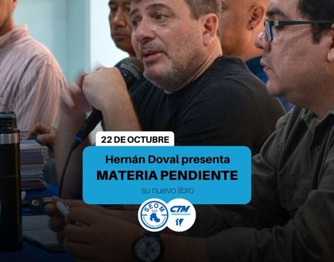 Hernán Doval presenta su nuevo libro «Materia Pendiente»