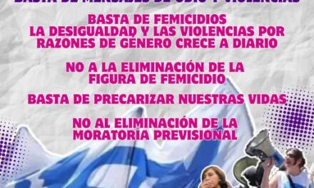 DIA INTERNACIONAL DE LAS MUJERES TRABAJADORAS – PARO INTERNACIONAL FEMINISTA.