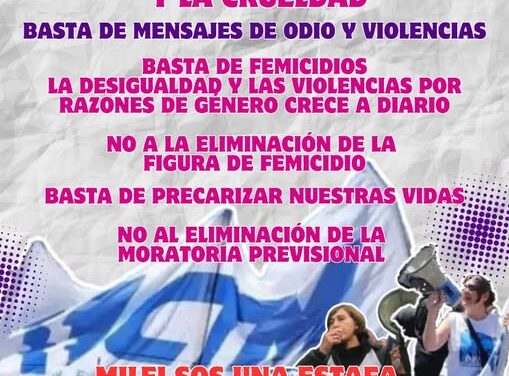 DIA INTERNACIONAL DE LAS MUJERES TRABAJADORAS – PARO INTERNACIONAL FEMINISTA.